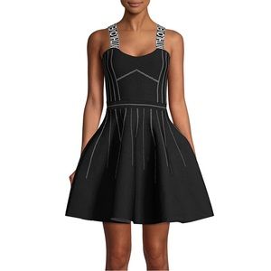 MAJE "with love" SCUBA DRESS (reversible to white)